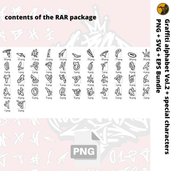 Czcionka Graffiti Temperament Vol. 2 (TTF/OTF/SVG/EPS/PNG) - obrazek 7