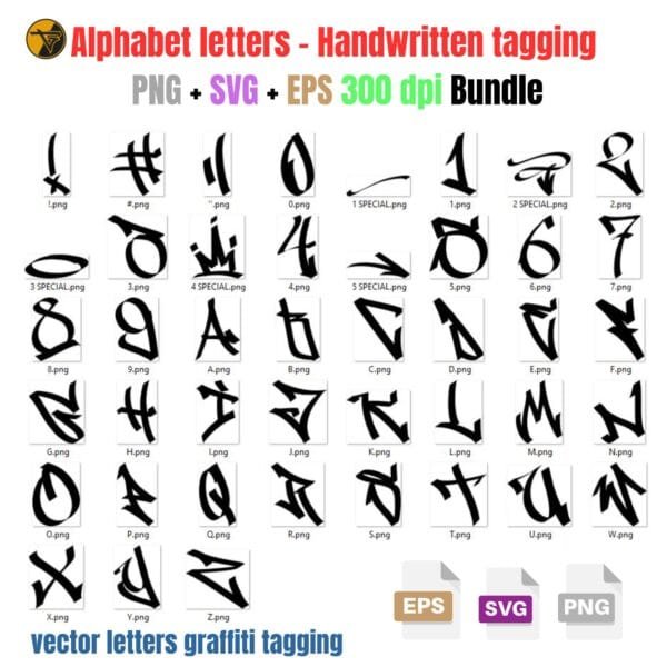 Czcionka Graffiti Temperament Vol. 3 (TTF/OTF/SVG/EPS/JPG/PNG) - obrazek 3