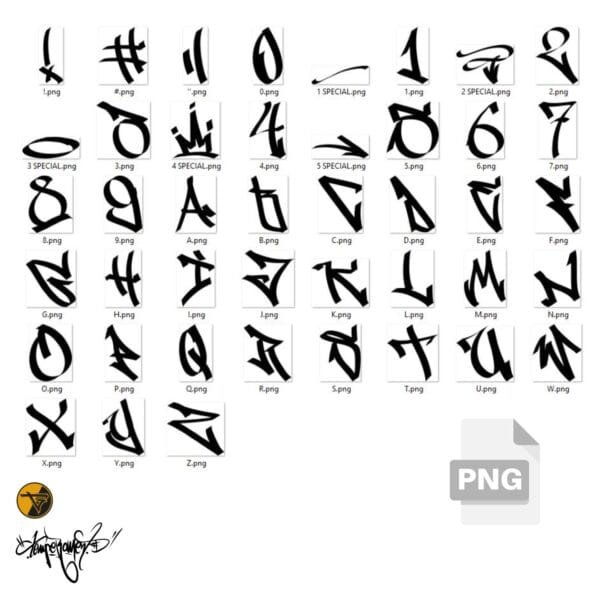 Czcionka Graffiti Temperament Vol. 3 (TTF/OTF/SVG/EPS/JPG/PNG) - obrazek 5