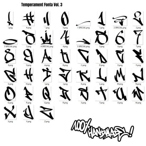 Czcionka Graffiti Temperament Vol. 3 (TTF/OTF/SVG/EPS/JPG/PNG) - obrazek 8