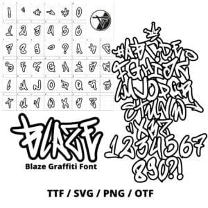Czcionka Graffiti Blaze (TTF/OTF/SVG/PNG)