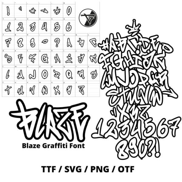 Czcionka Graffiti Blaze (TTF/OTF/SVG/PNG)