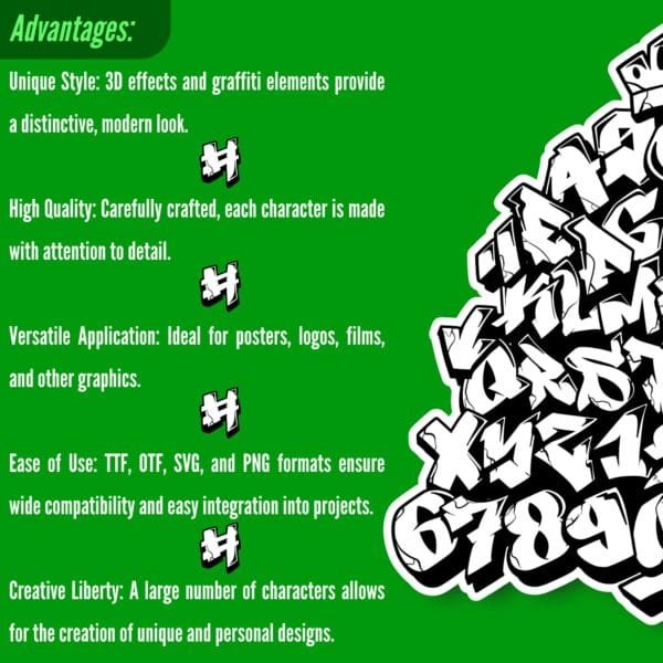 Czcionka Graffiti Bold Blocks (TTF/OTF/PNG/SVG) - obrazek 2