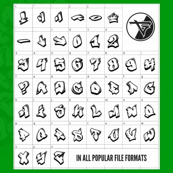 Czcionka Graffiti Bold Blocks (TTF/OTF/PNG/SVG) - obrazek 3