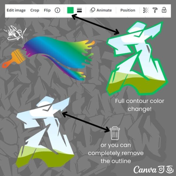 Canva Ramki – Graffiti CREATOR - obrazek 5