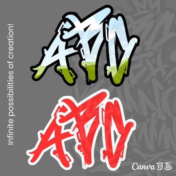Canva Ramki – Graffiti Temperament Vol.2 - obrazek 5