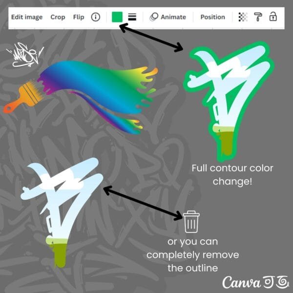 Canva Ramki – Graffiti Temperament Vol.2 - obrazek 4
