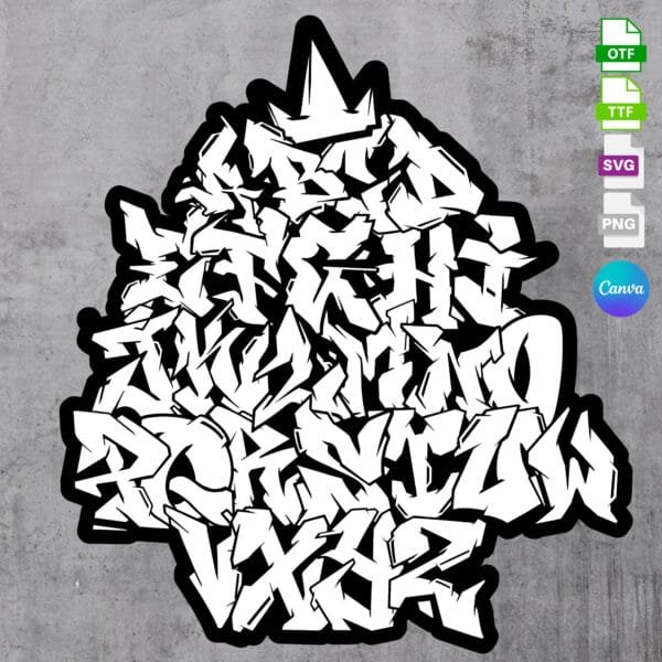Czcionka Graffiti Creator Vol. 1 (SVG/PNG/TTF/OTF/Ramki Canva) - obrazek 4