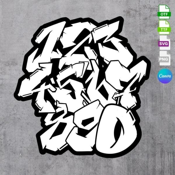 Czcionka Graffiti Creator Vol. 1 (SVG/PNG/TTF/OTF/Ramki Canva) - obrazek 5
