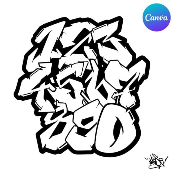 Canva Ramki – Graffiti CREATOR - obrazek 3