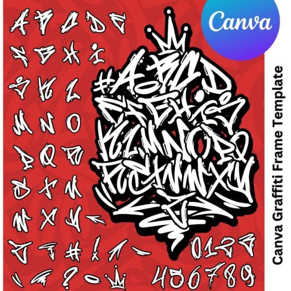 Canva Ramki – Graffiti Temperament Vol.2 - obrazek 2