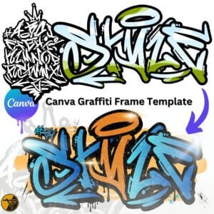 Canva Ramki – Graffiti Temperament Vol.2