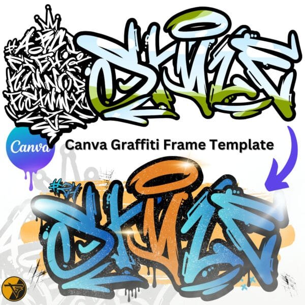 Canva Ramki – Graffiti Temperament Vol.2