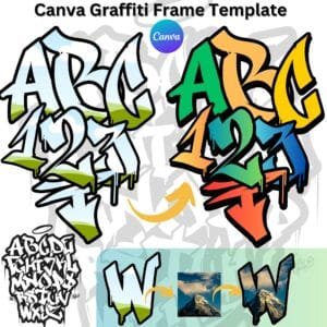 Canva Ramki – Graffiti Temperament Vol.1