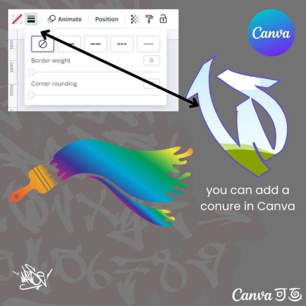 Canva Ramki - Graffiti Temperament Vol.4 - obrazek 3