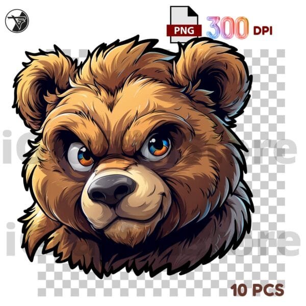 Grafiki użytkowe - Teddy Bear Zestaw 1 (10xPNG) - obrazek 2