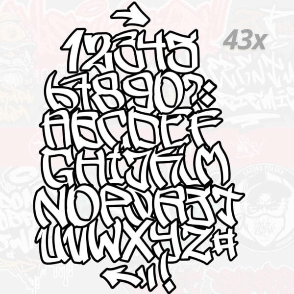iPad Procreate – Fat Outline Graffiti (47 pędzli) - obrazek 2