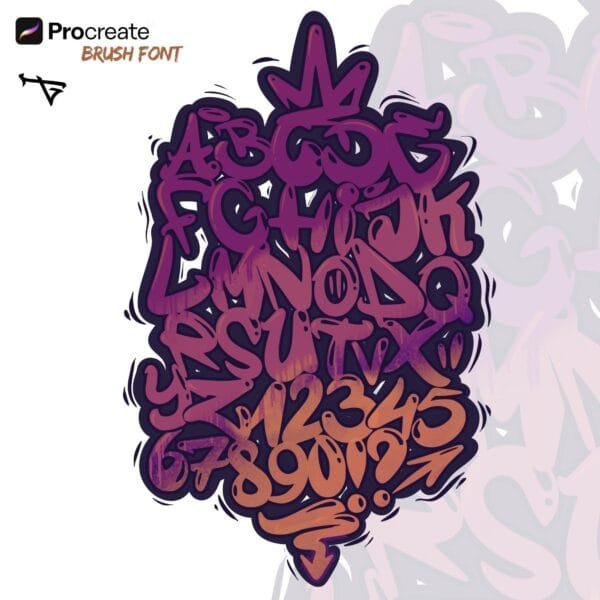 Czcionka Graffiti Higmys Font (PNG/SVG/TTF/OTF/Procreate) - obrazek 4