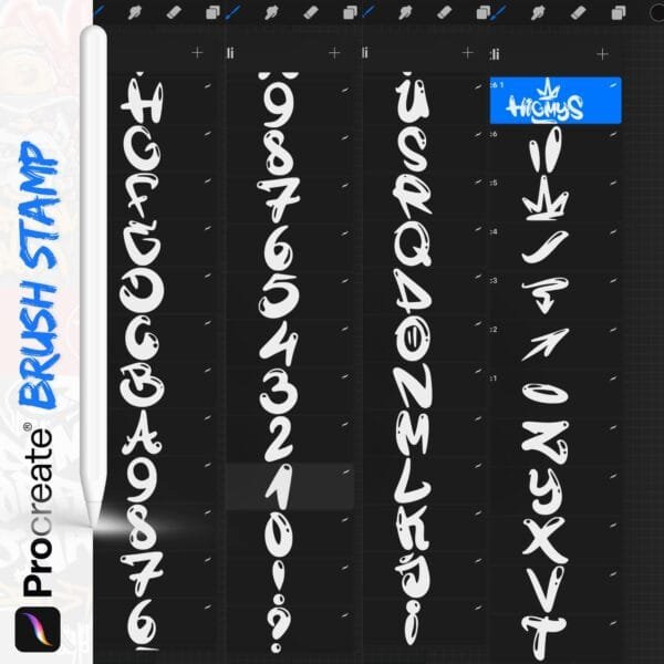 Czcionka Graffiti Higmys Font (PNG/SVG/TTF/OTF/Procreate) - obrazek 3