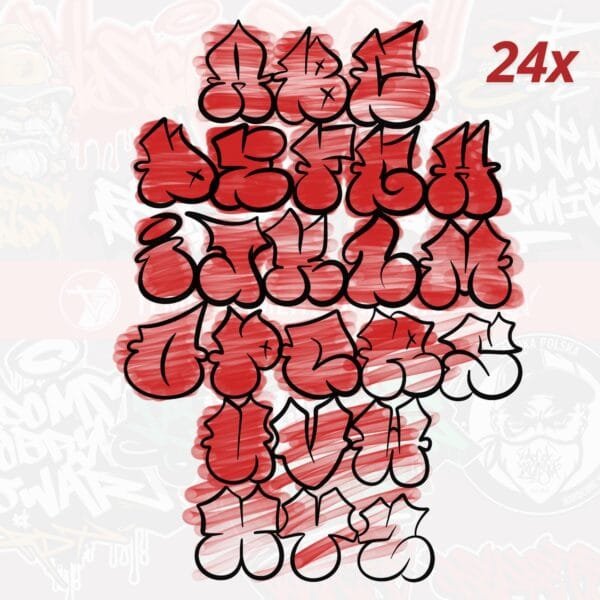 iPad Procreate – ThrowUp Vol.2 (24 pędzle) - obrazek 2