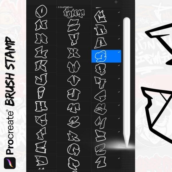 Czcionka Graffiti Vol. 5 (PNG/SVG/TTF/OTF/Procreate) - obrazek 4