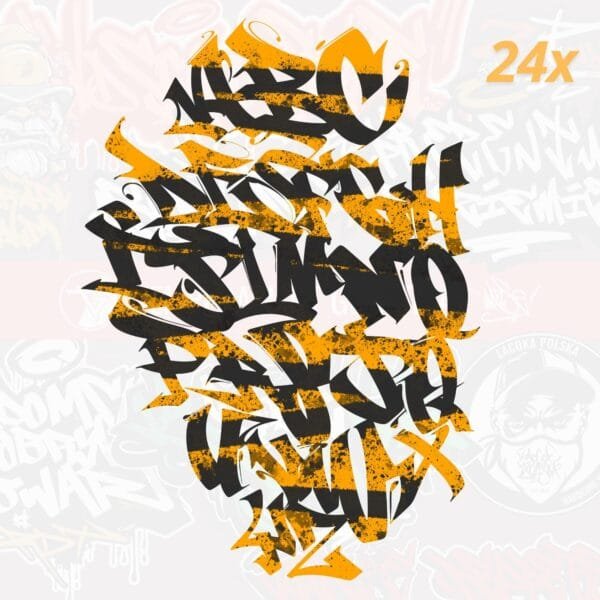 iPad Procreate – Graffiti Font Vol.6 (24 pędzle) - obrazek 2