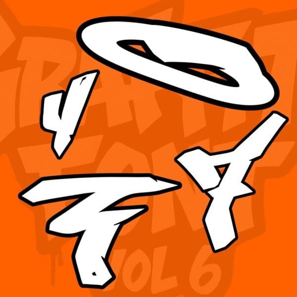 Czcionka Graffiti Vol. 6 (PNG/SVG/PDF/TTF/OTF/Procreate) - obrazek 8