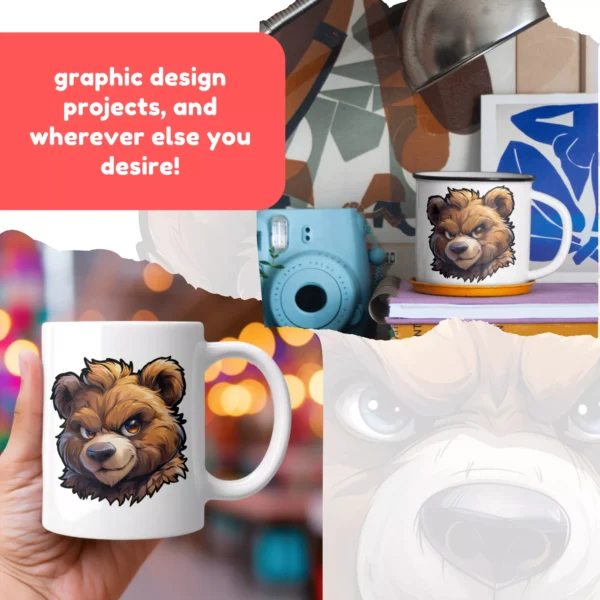 Grafiki użytkowe - Teddy Bear Zestaw 2 (10xPNG) - obrazek 3