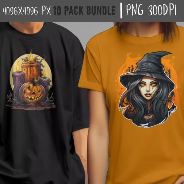 Grafiki użytkowe – Halloween Zestaw 2 (10xPNG) - obrazek 3