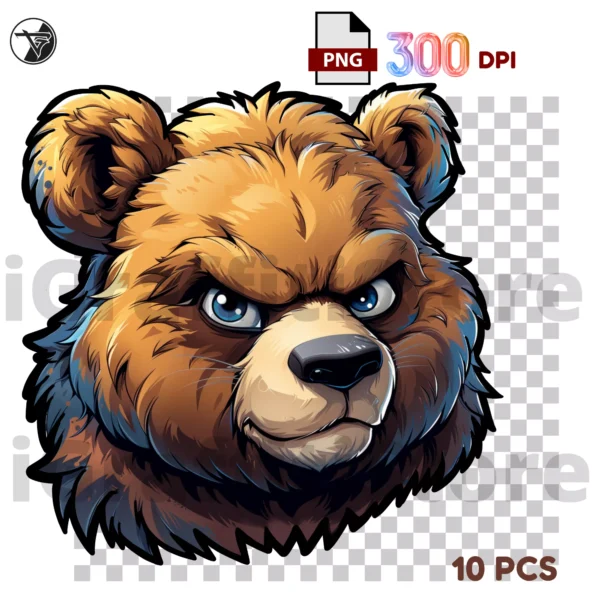 Grafiki użytkowe - Teddy Bear Zestaw 2 (10xPNG) - obrazek 9