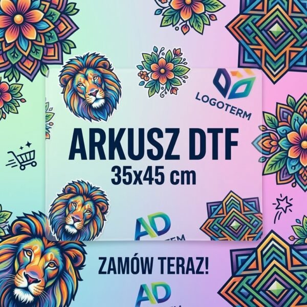Wydruk Transfer DTF – Gotowy Arkusz 35x45 cm – Gotowy do Wgrzania